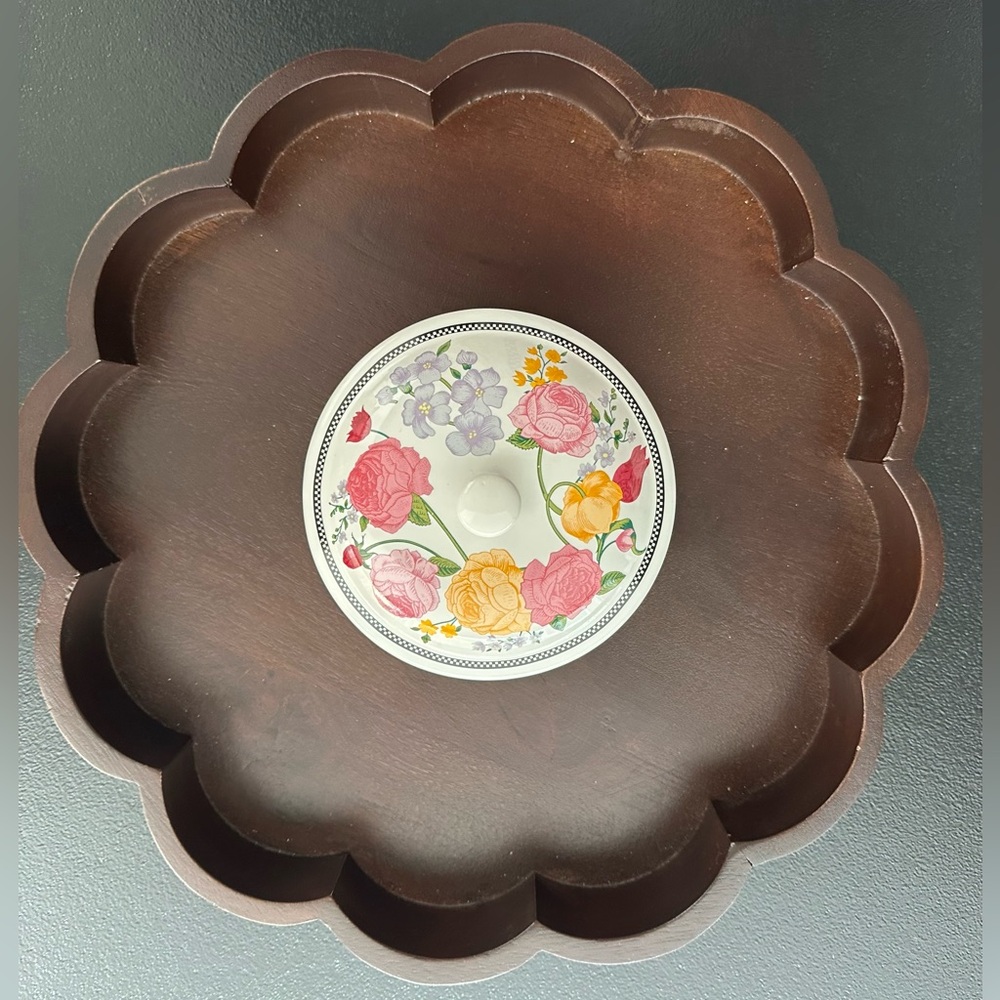 See’s Candy Floral Candy Dish with Lid 2 inches